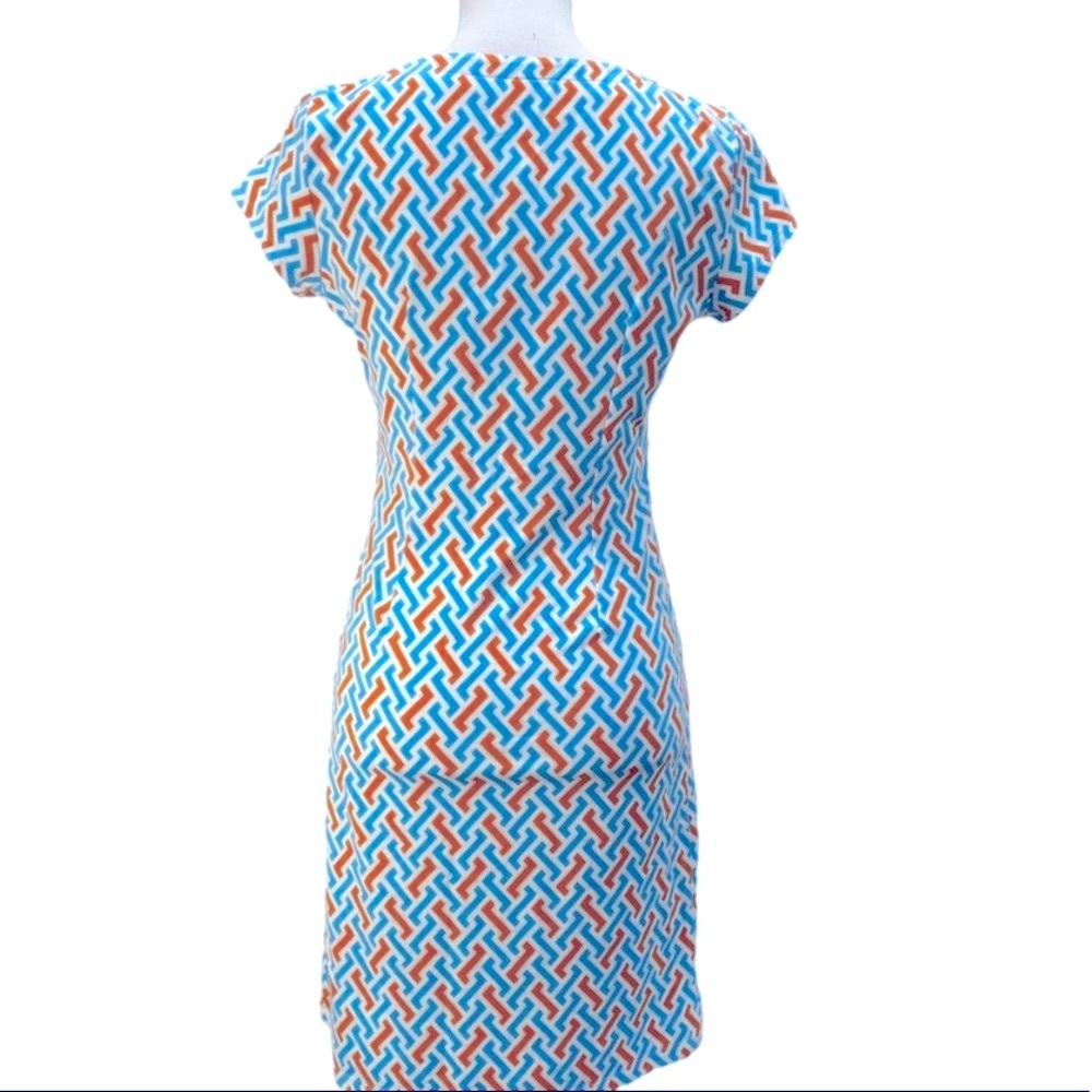 J. McLaughlin Emma Dress Geometric Print Size Medium - Picture 6 of 10